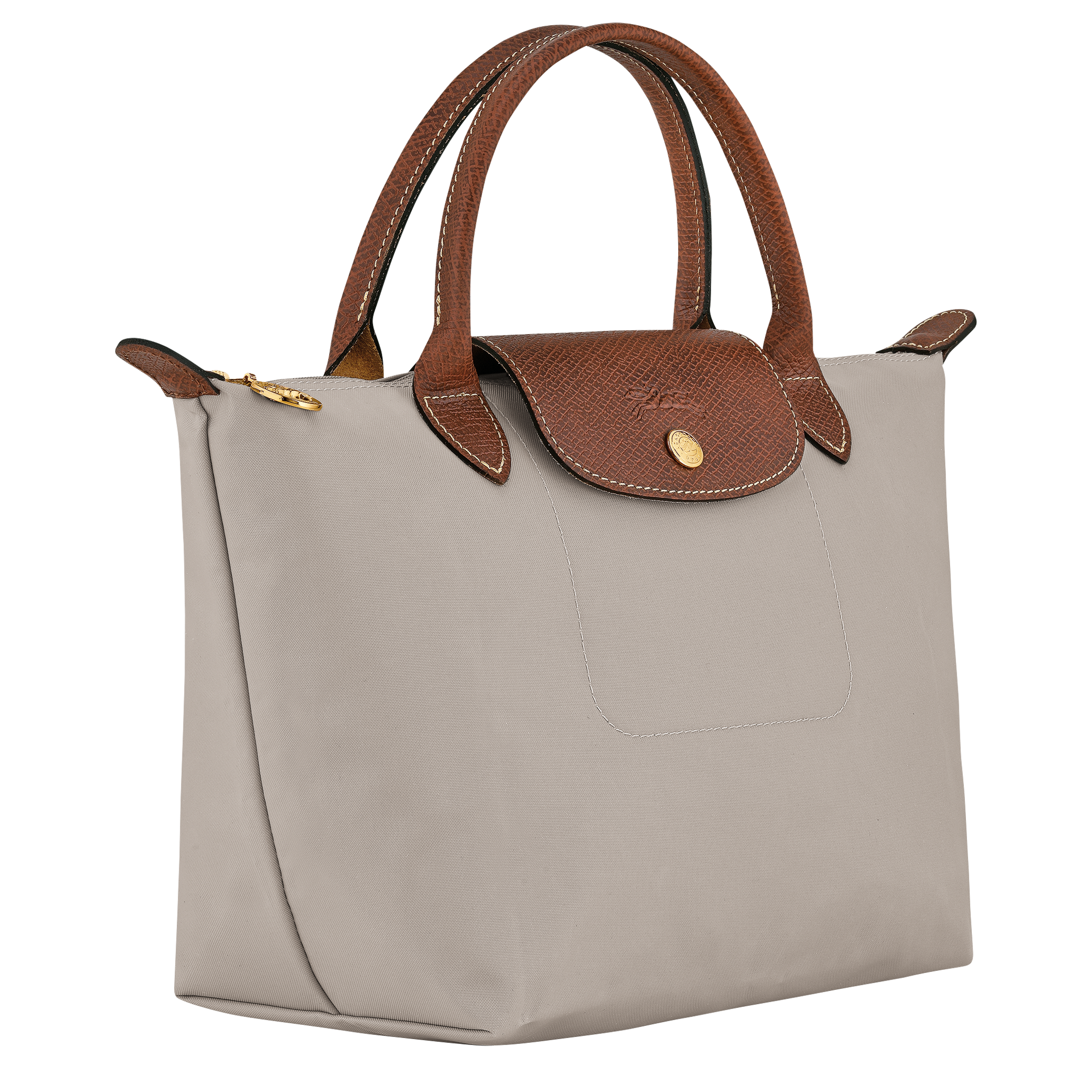 לונגשאמפ תיק יד קטן Le Pliage Original אפור בהיר