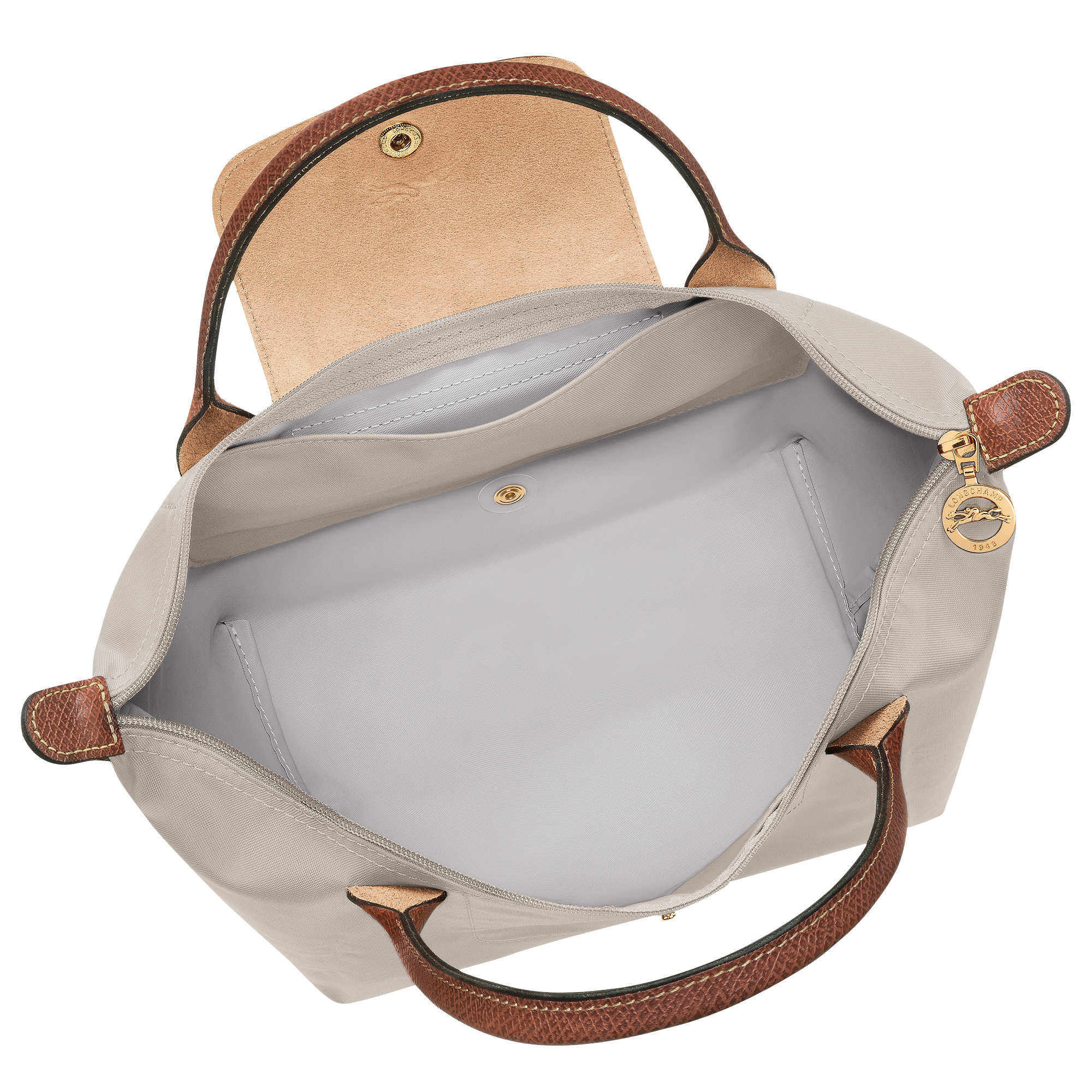 לונגשאמפ תיק יד קטן Le Pliage Original אפור בהיר