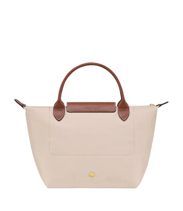 תיק נשיאה אלגנטי בצבע בז' עם ידיות חומות, אביזרי אופנה מבית קבוצת אלפא