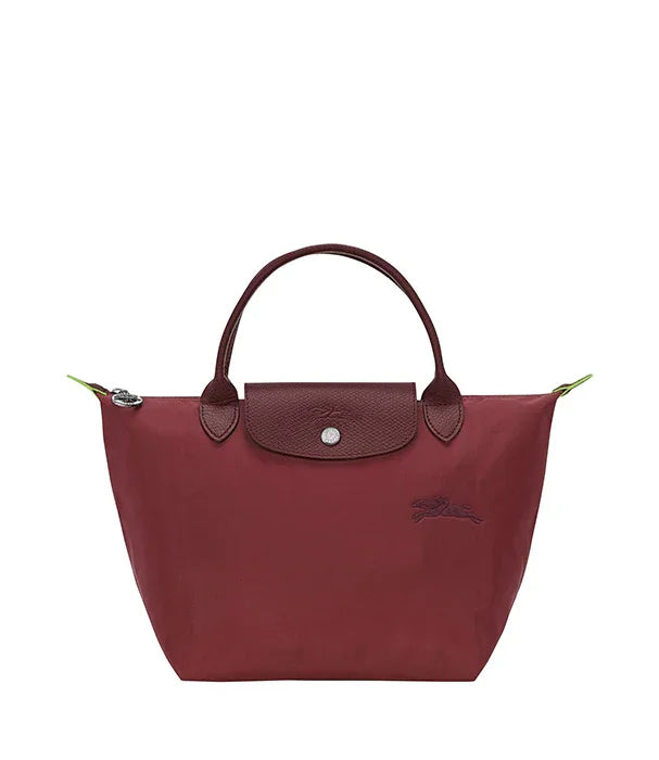 תיק יד בורדו עם ידיות קצרות ועיצוב יוקרתי, מבית מותג מוביל ב-CHOZEN