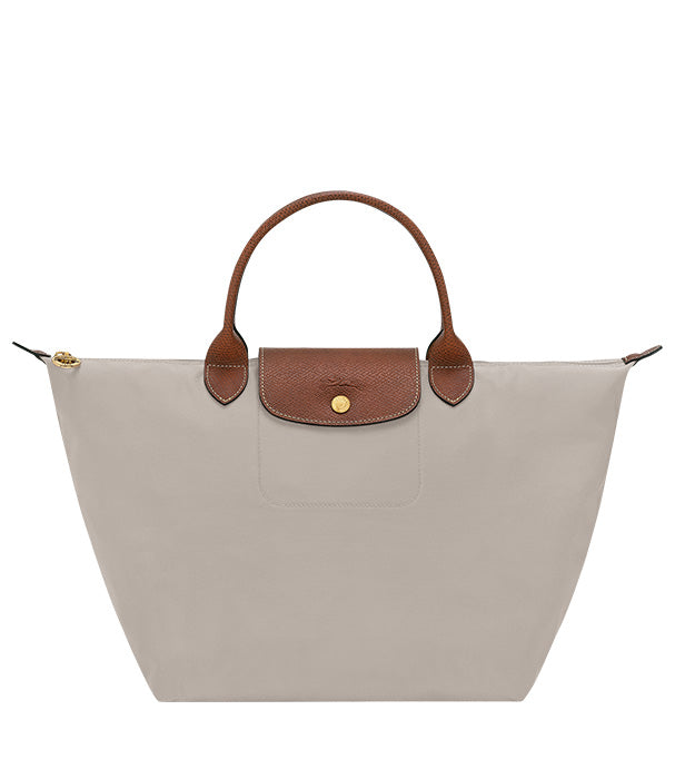 לונגשאמפ תיק יד בינוני Le Pliage Original אפור בהיר