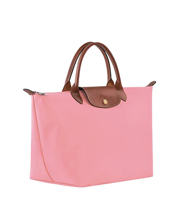 תיק יד ורוד עם ידיות ועיטורים חומים, קולקציית CHOZEN קבוצת אלפא