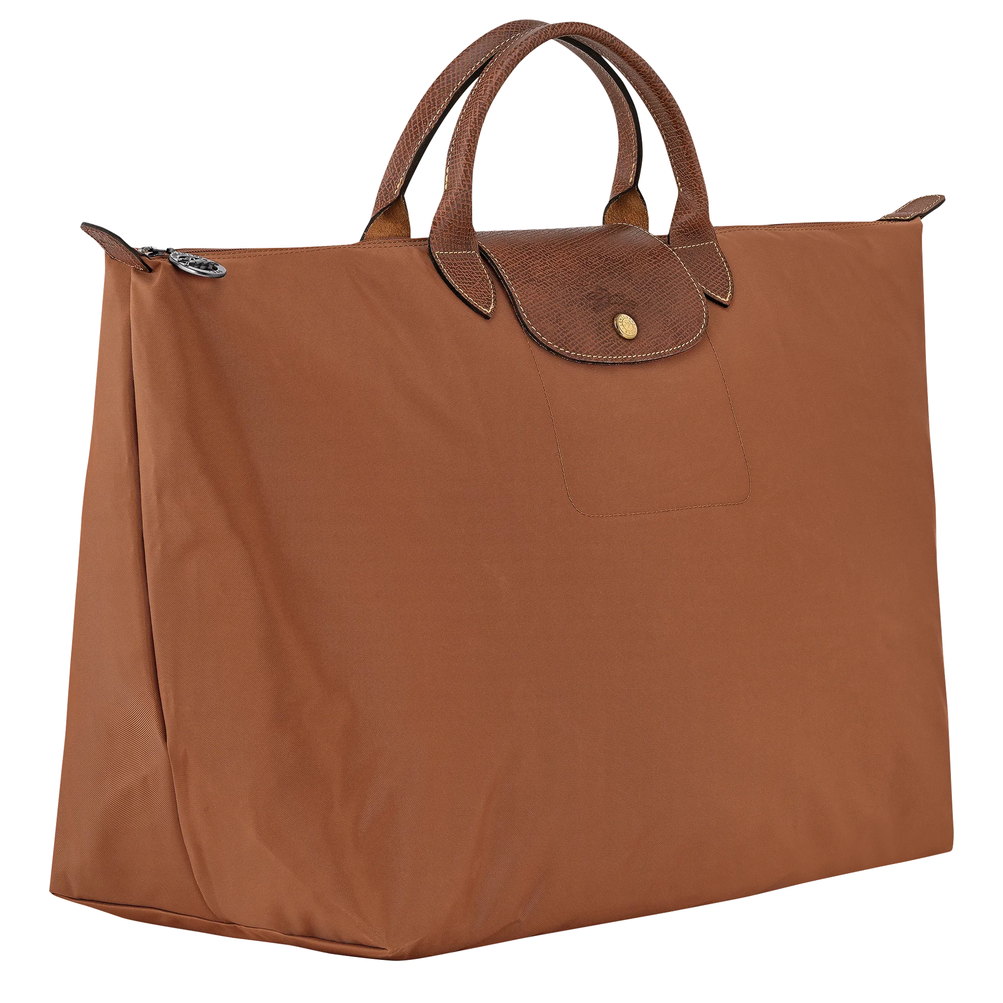 תיק נשיאה חום יוקרתי עם ידיות קצרות, מוצר אופנה ממותג ב-CHOZEN