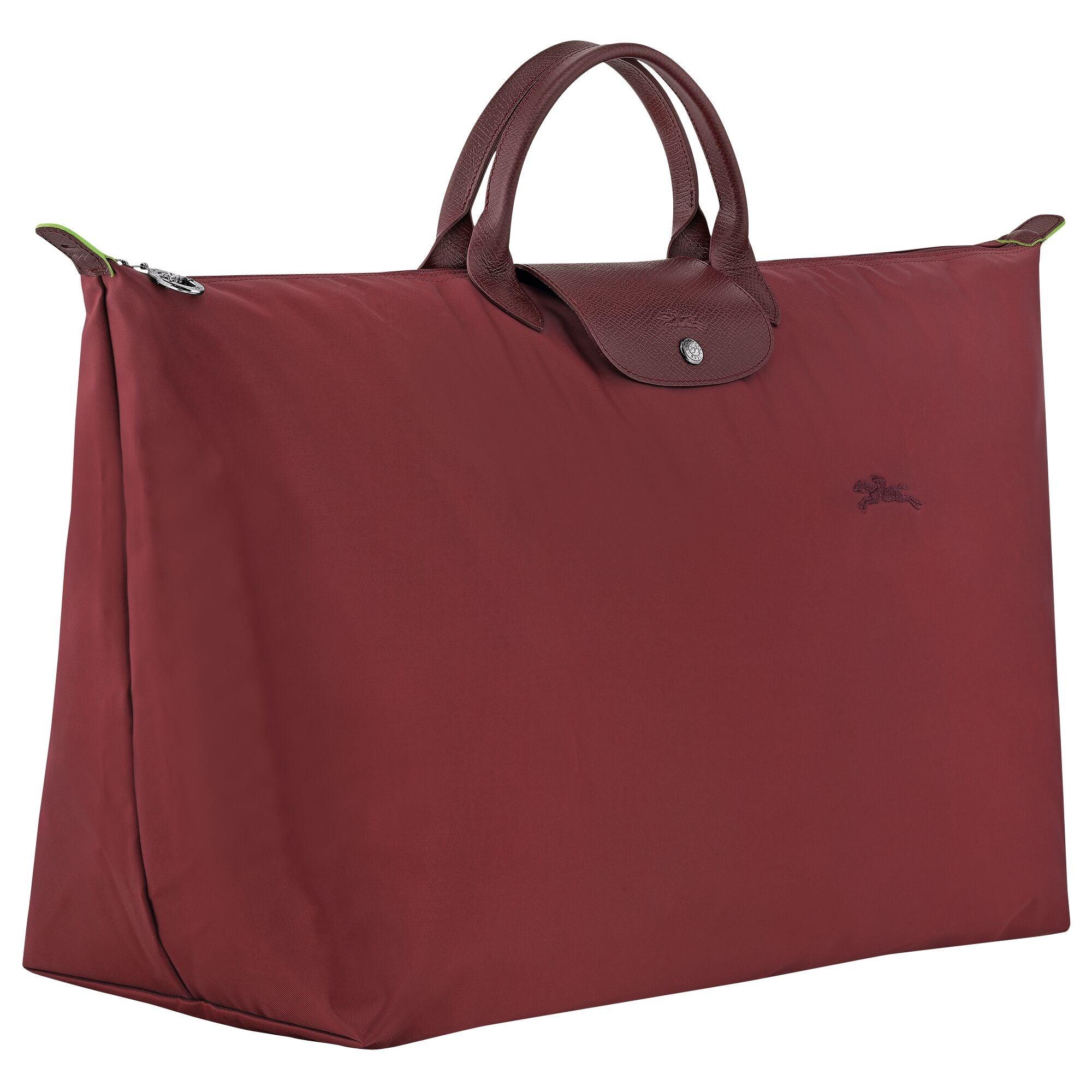 תיק נסיעות בורדו איכותי עם ידיות עור, עיצוב יוקרתי מחנות CHOZEN, מותגים מובילים