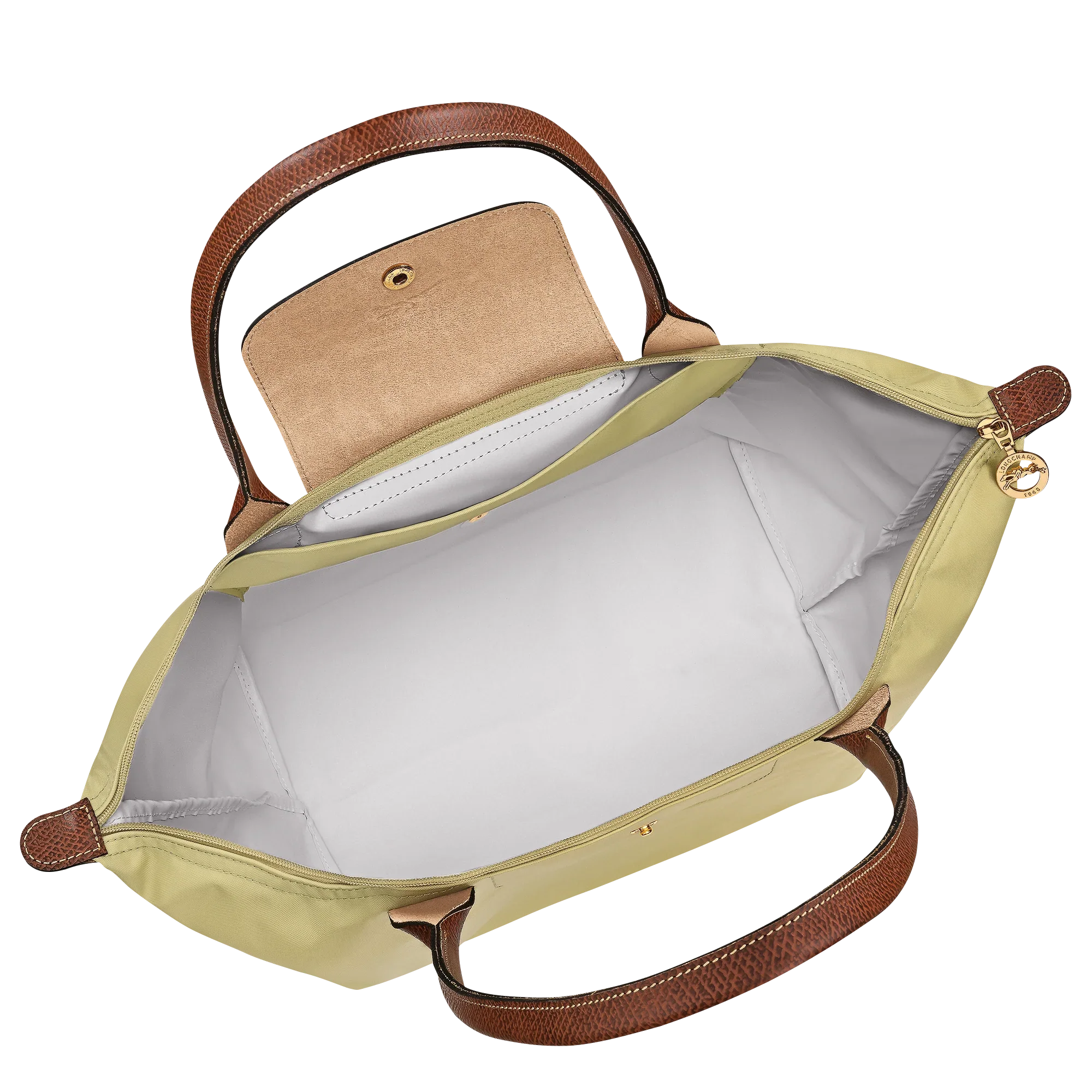 תיק נשיאה יוקרתי לנשים עם רצועות חומות, מבט פנימי, CHOZEN מותגים מובילים