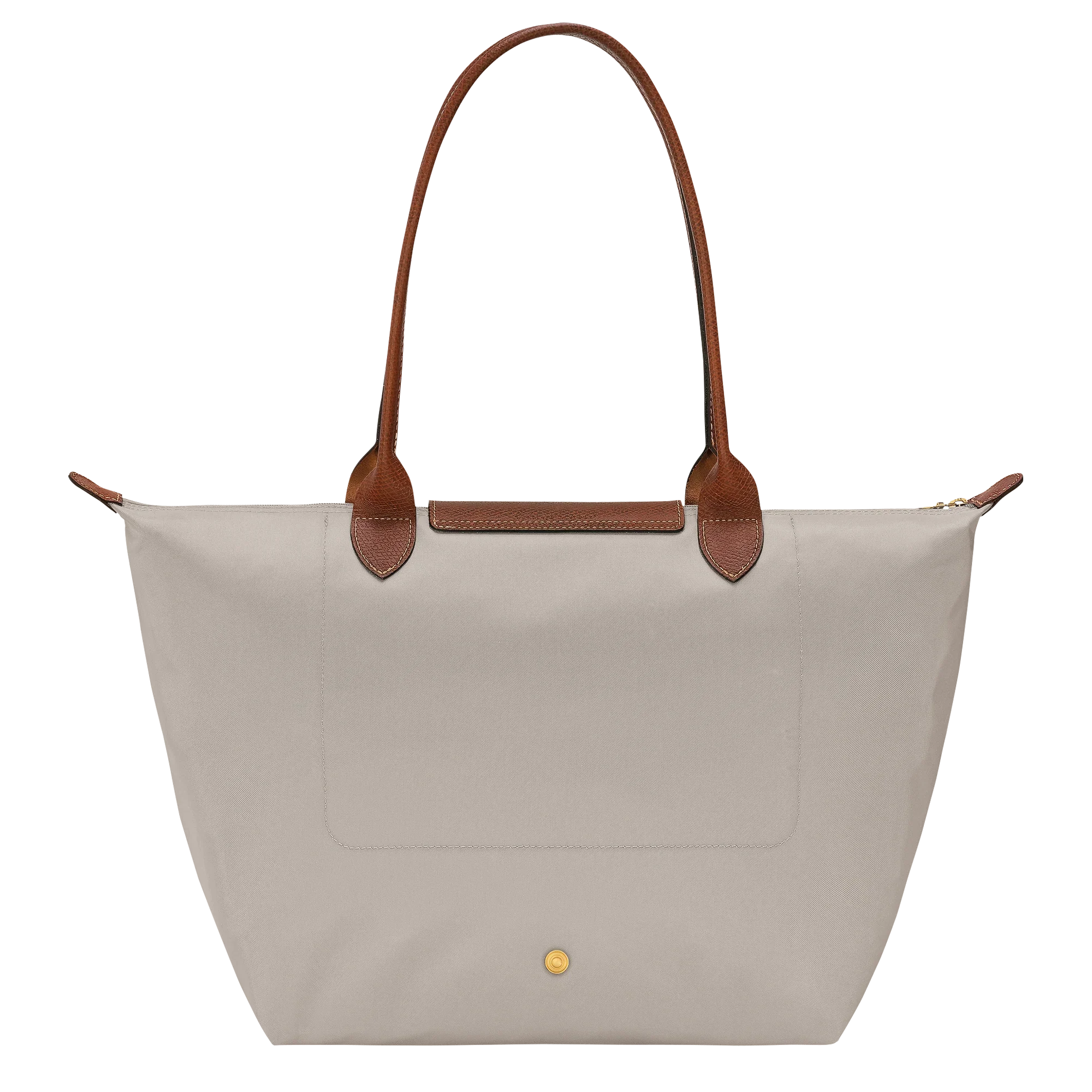 תיק יד אופנתי לנשים בצבע בז' עם ידיות עור חומות, מבית CHOZEN מותגים מובילים