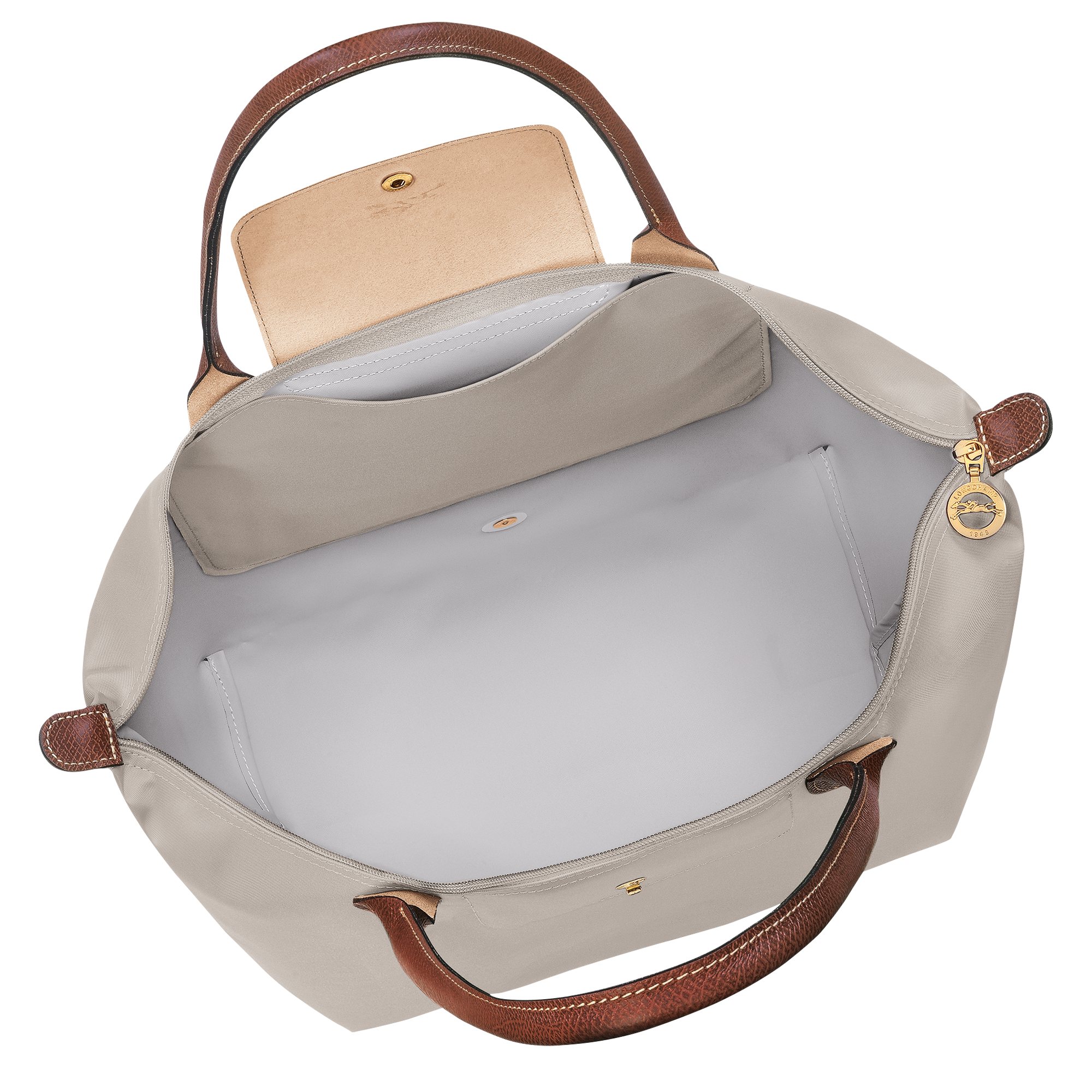 לונגשאמפ תיק כתף גדול Le Pliage Original אפור בהיר