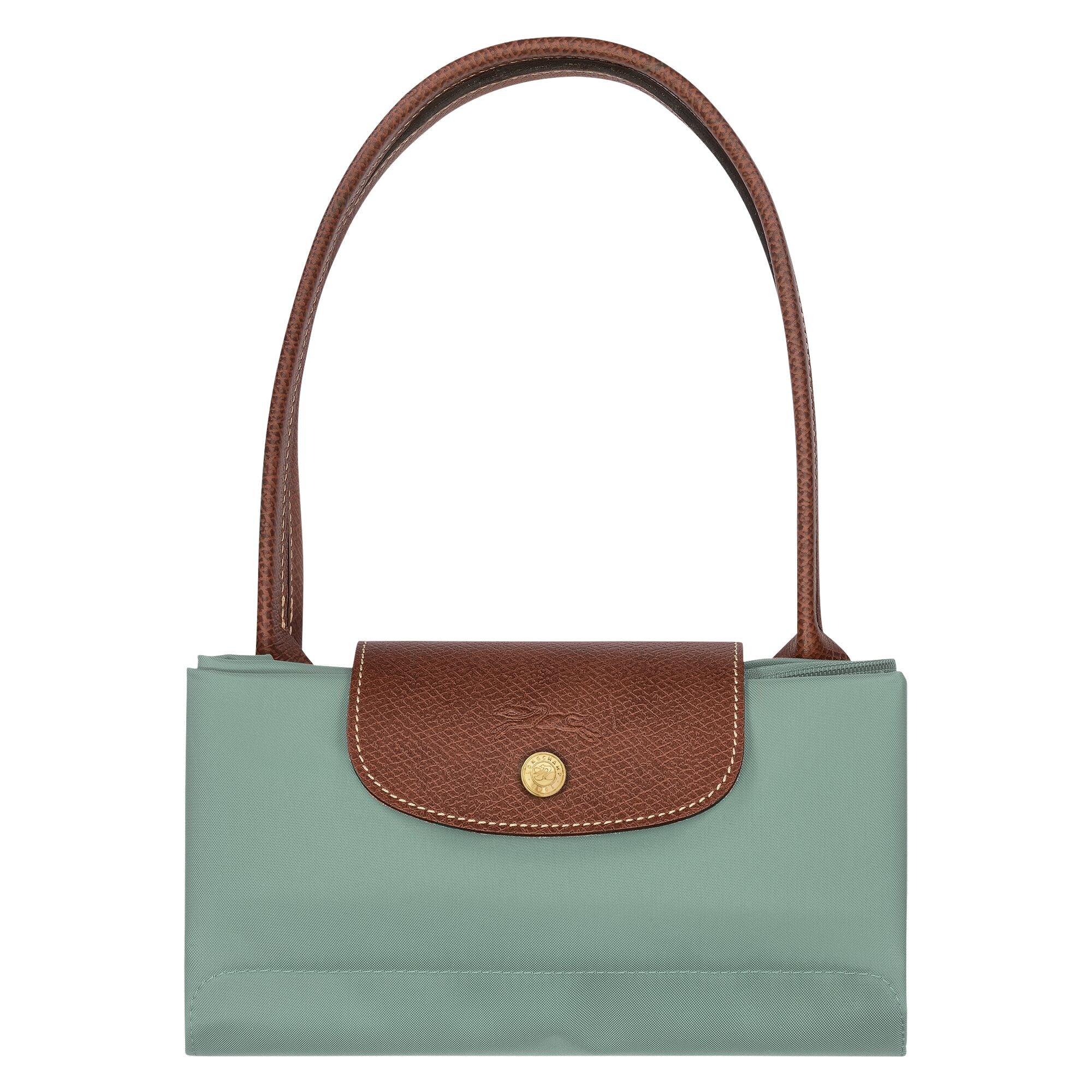 תיק כתף ירוק עם ידיות עור חומות, עיצוב יוקרתי CHOZEN מבית קבוצת אלפא