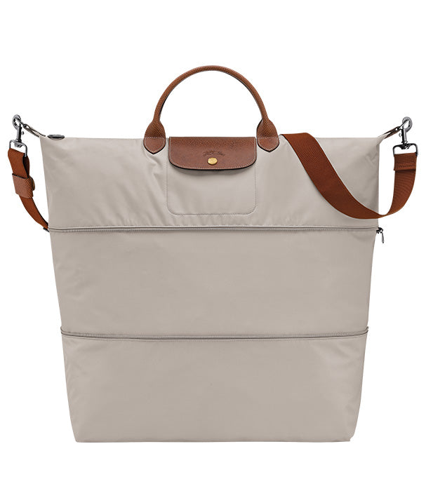 לונגשאמפ תיק נסיעות מתרחב Le Pliage Original אפור בהיר