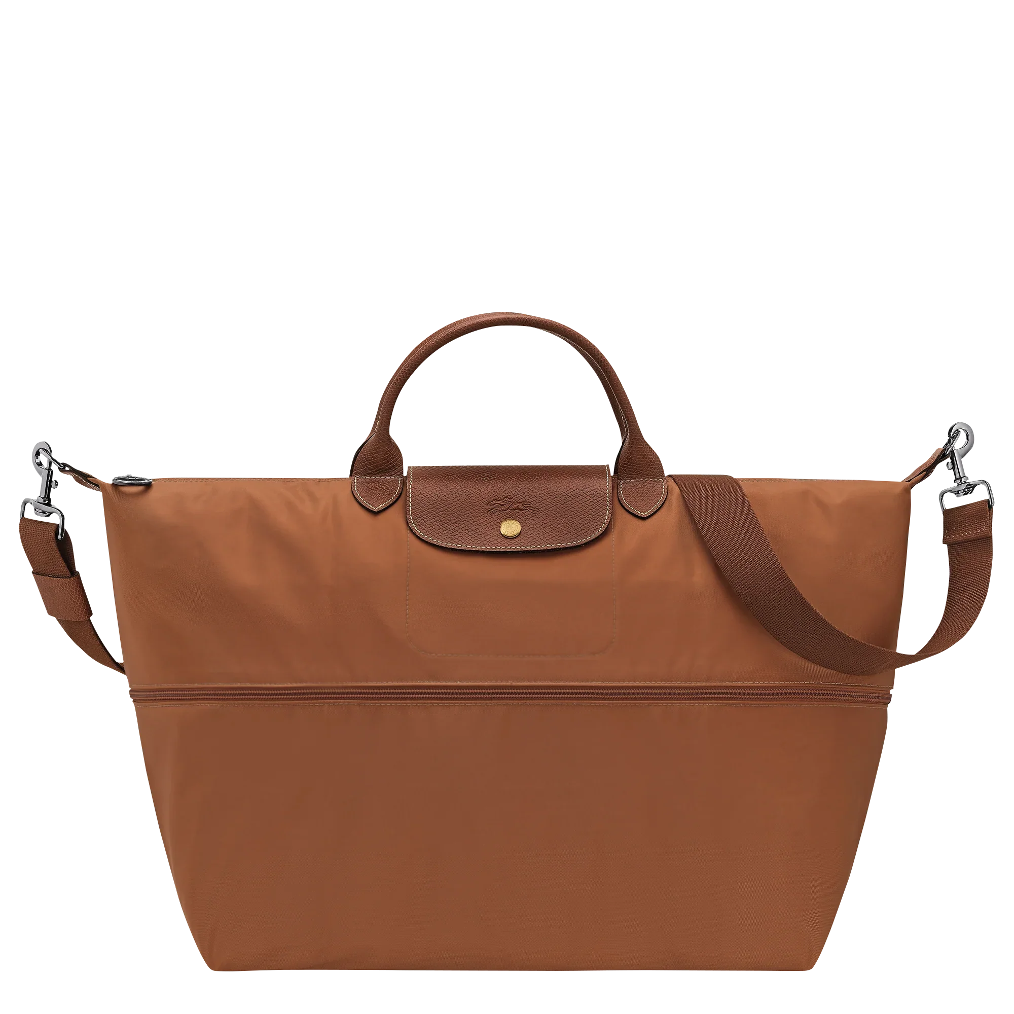 תיק יד יוקרתי לנשים בצבע חום, עשוי בד איכותי עם רצועה מתכווננת, CHOZEN מותגי על