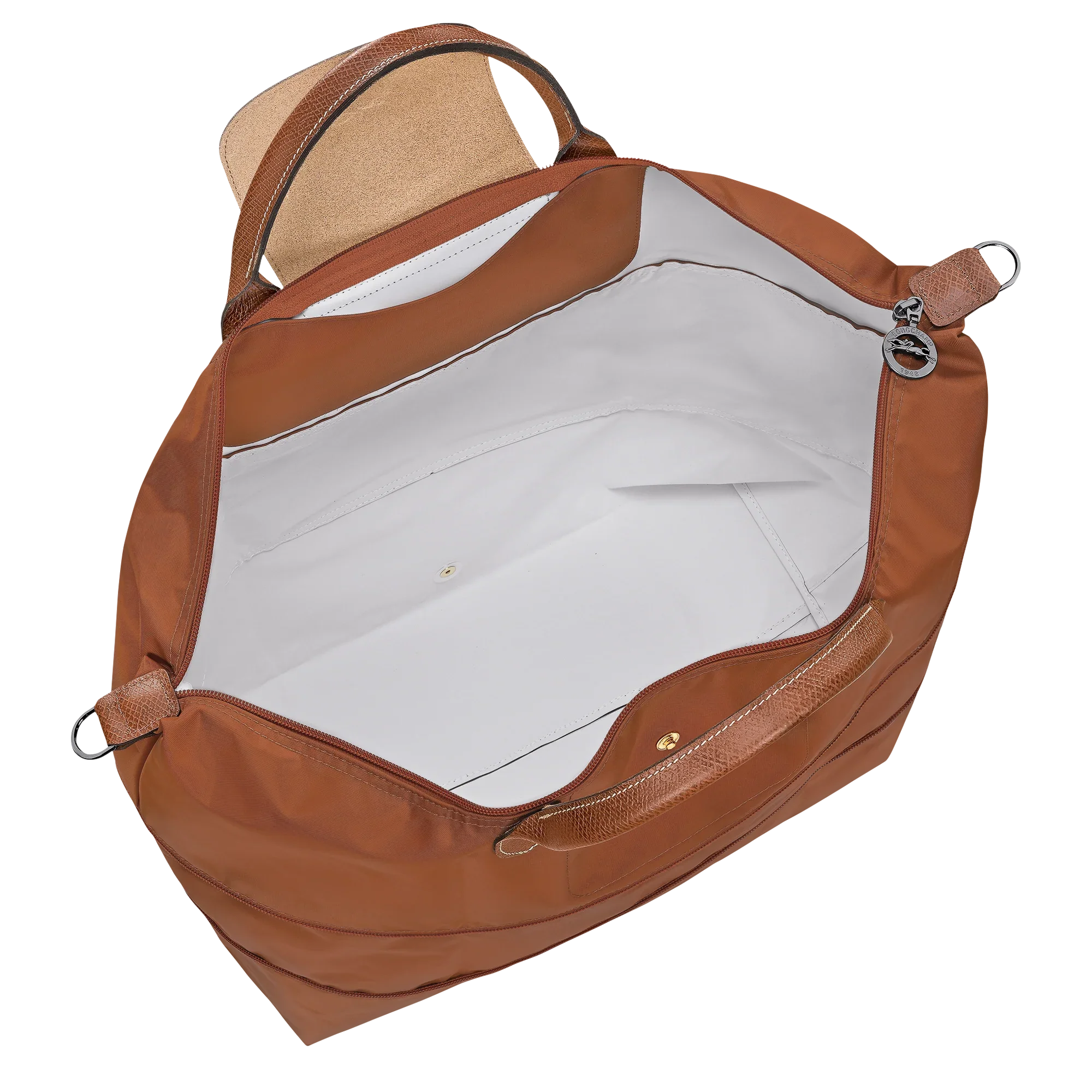 תיק יד חום עם פנים לבן בעיצוב יוקרתי, מבית CHOZEN, יבואן רשמי קבוצת אלפא