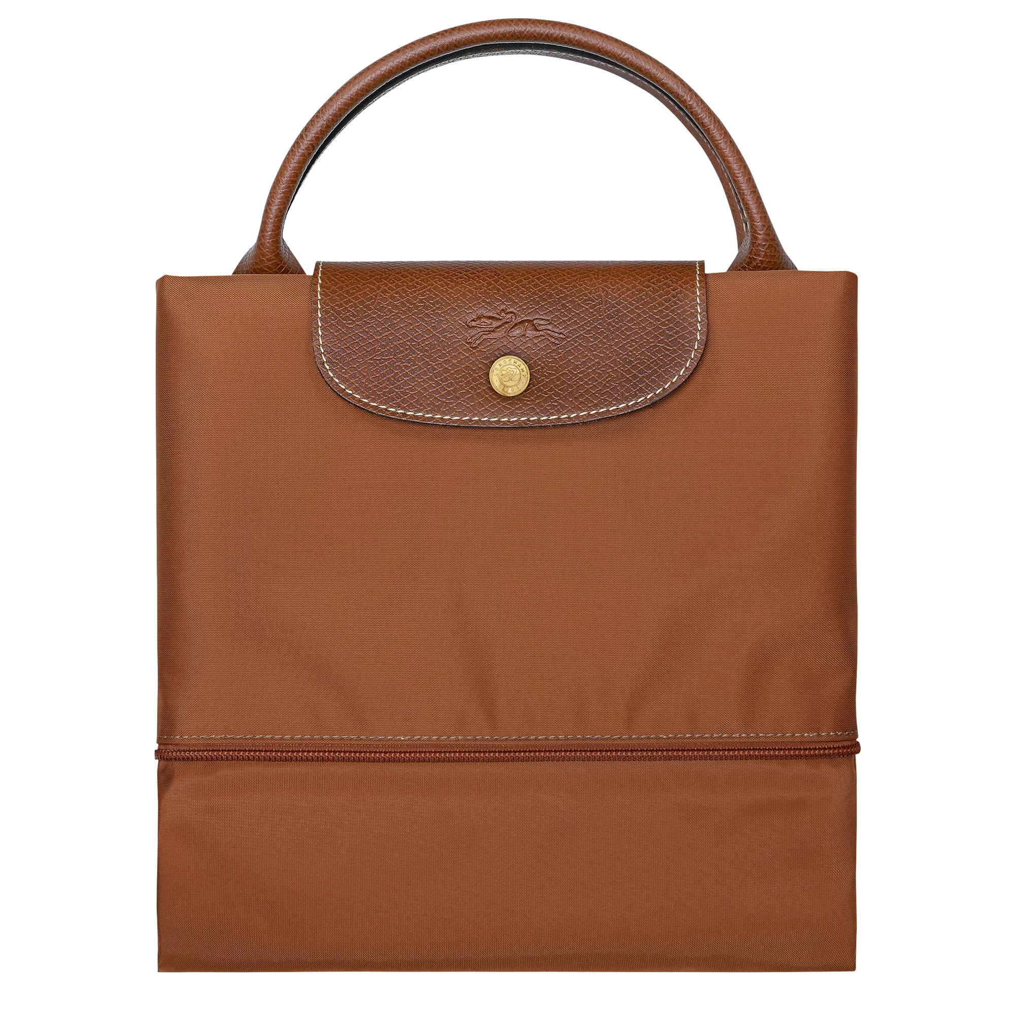 תיק יד חום יוקרתי עם סגירת כפתור, מבית מותג אופנה מוביל מבית קבוצת אלפא CHOZEN