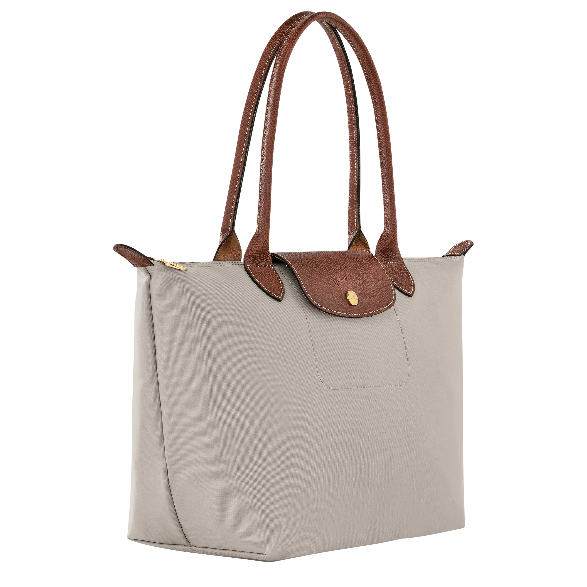 לונגשאמפ תיק כתף בינוני Le Pliage Original אפור בהיר - CHOZEN