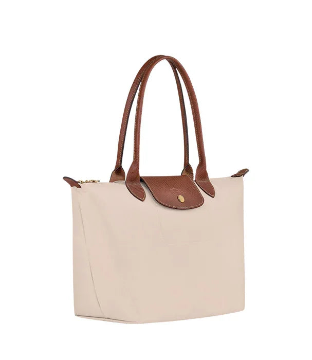 תיק נשיאה בהיר עם ידיות חומות, אופנה יוקרתית CHOZEN, קולקציית מותגים מובילה