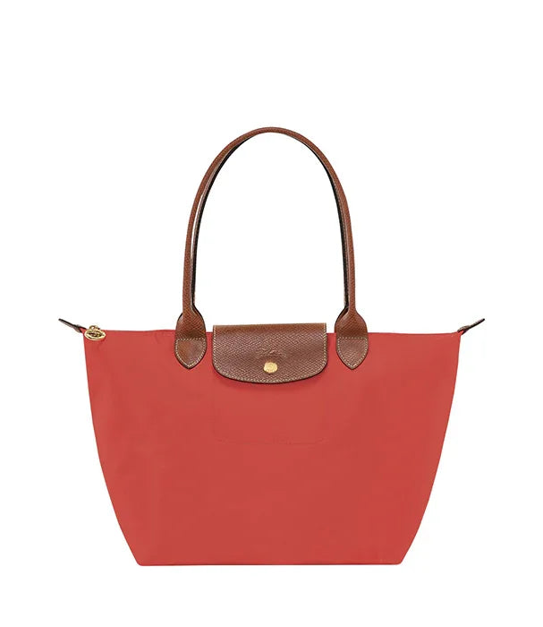 תיק יד אדום עם ידיות ועיטורים חומים, אופנת נשים, CHOZEN מותגים מובילים