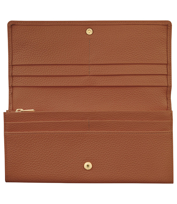 לונגשאמפ ארנק מעור Le Foulonné חום