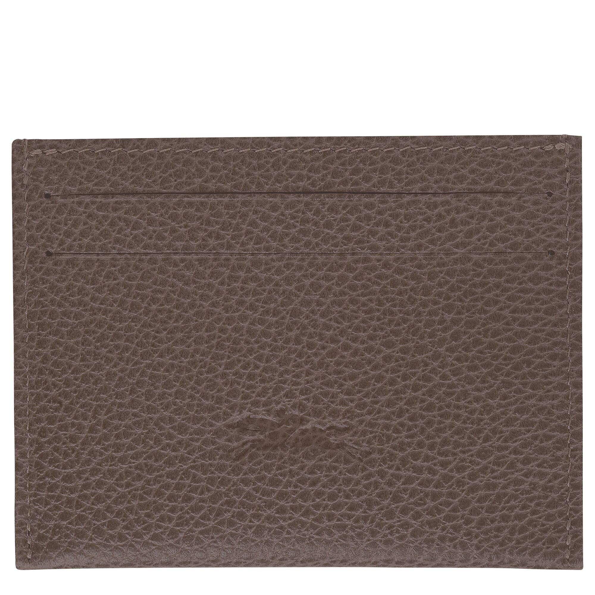 ארנק כרטיסים חום עור איכותי מבית CHOZEN, עיצוב יוקרתי עם תפרים עדינים וחריטה מובלטת