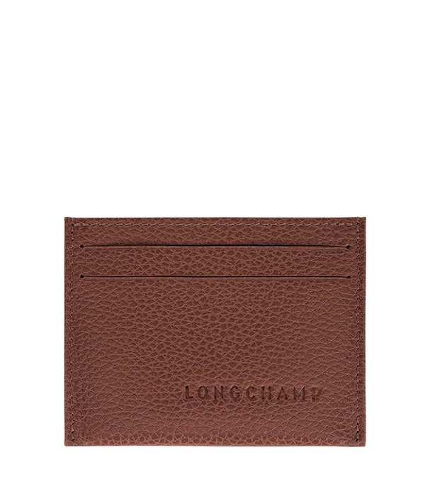 לונגשאמפ ארנק כרטיסים Le Foulonné חום כהה - CHOZEN