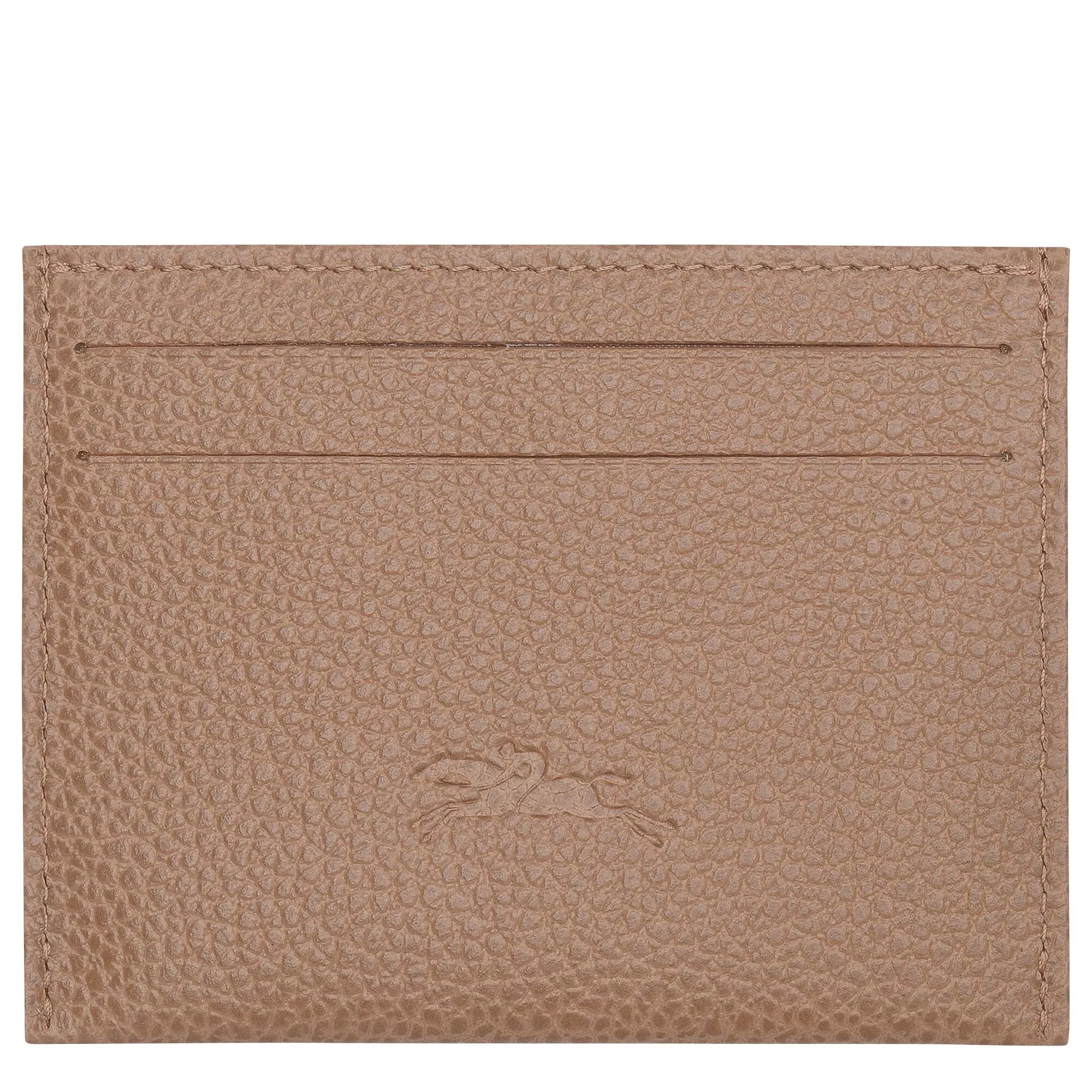 מחזיק כרטיסים חום מעור איכותי עם לוגו מובלט, בלעדי באתר CHOZEN מבית קבוצת אלפא