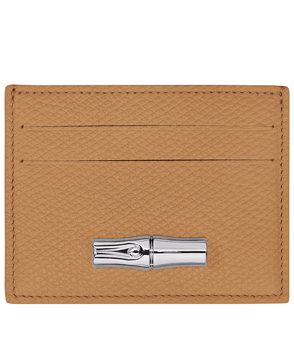 לונגשאמפ ארנק כרטיסים מעור Le Roseau חום