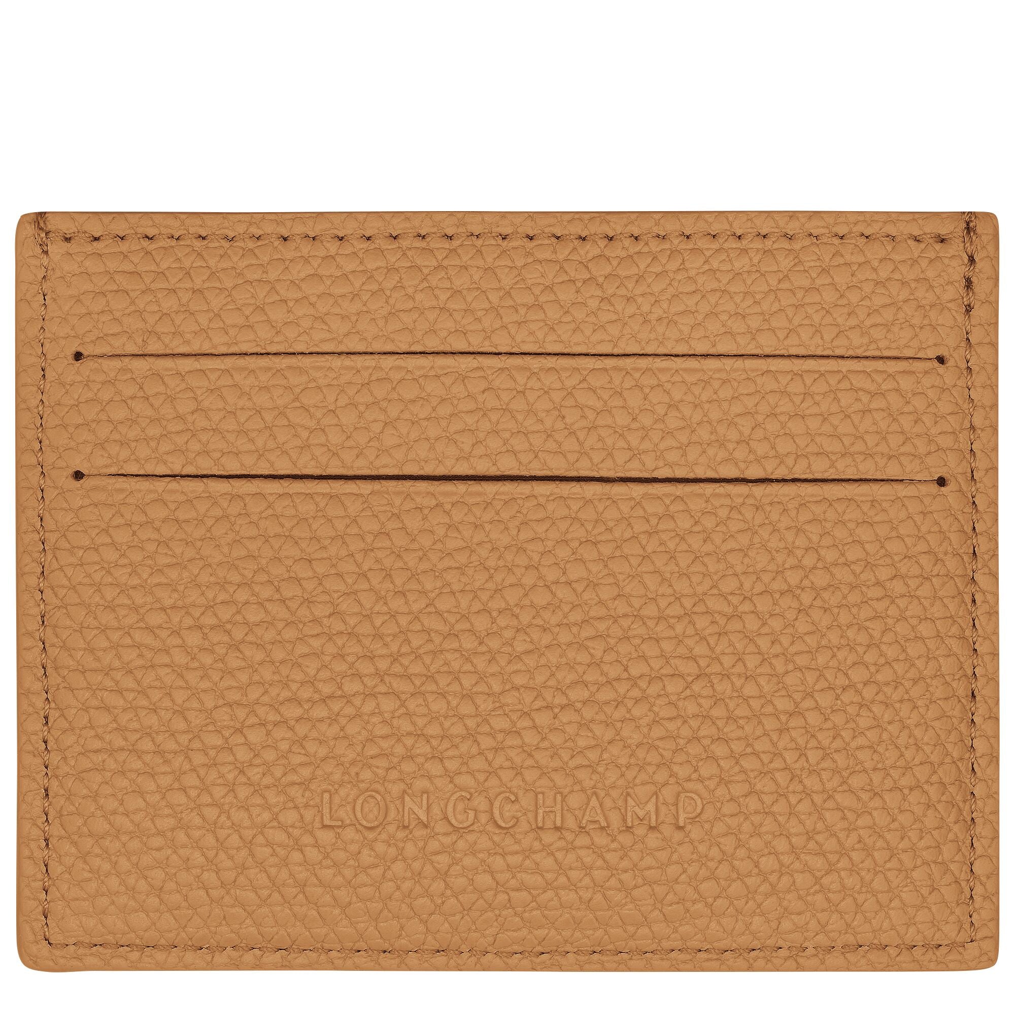 לונגשאמפ ארנק כרטיסים מעור Le Roseau חום