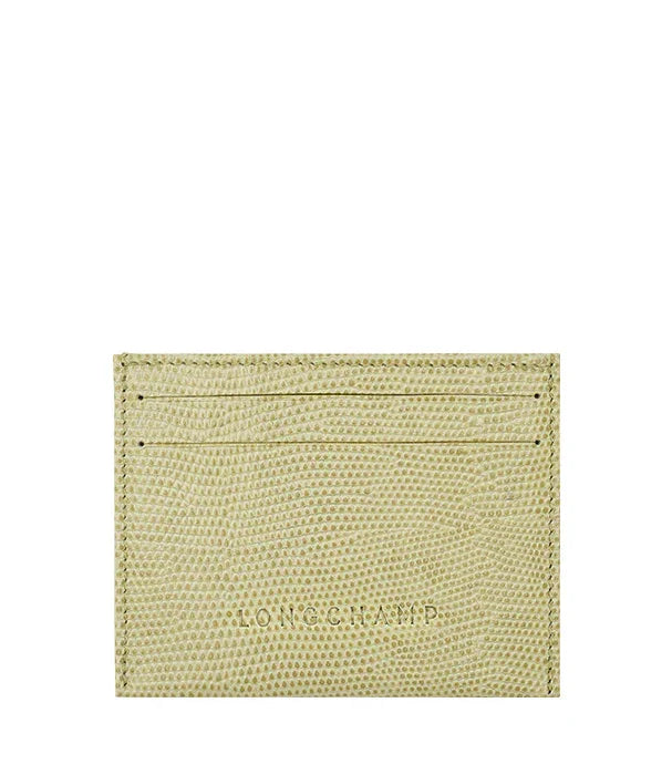 מחזיק כרטיסים עור בצבע בז' מבית LONGCHAMP, עיצוב יוקרתי ב-CHOZEN מותגי אופנה מובילים