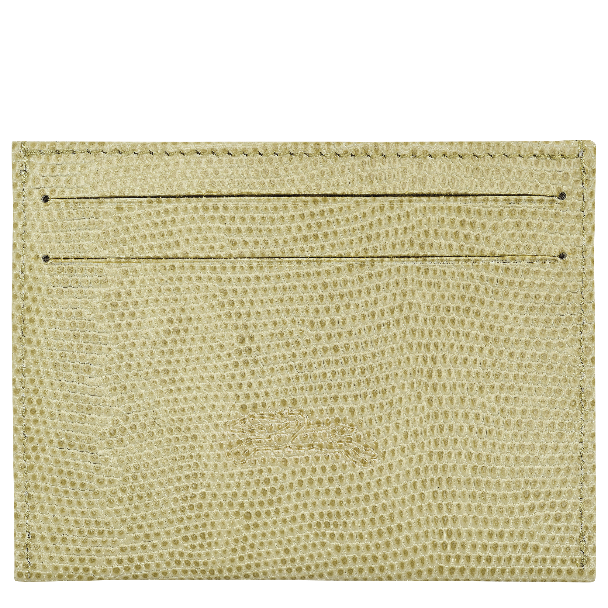 לונגשאמפ ארנק כרטיסים מעור פיסטוק - CHOZEN