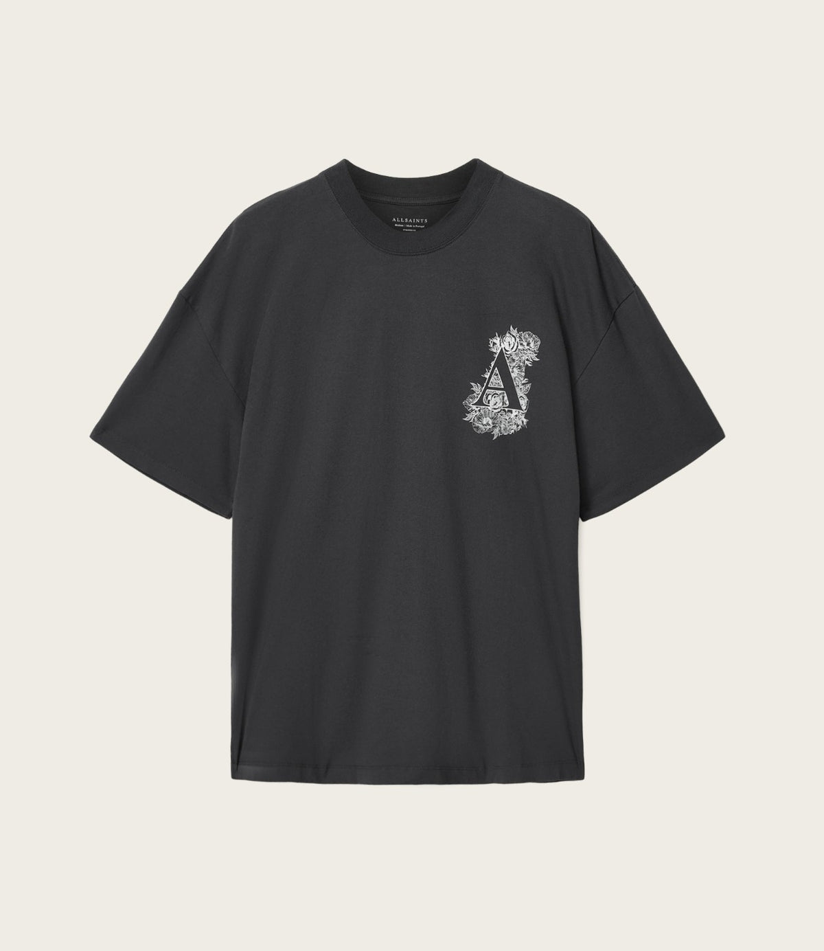 ALLSAINTS טי שירט קצרה בצבע שחור - CHOZEN