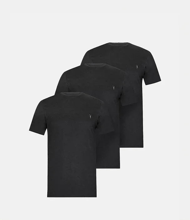 שלישיית חולצות טי שחורות של גברים, מותג אופנה CHOZEN, איכות גבוהה מבית קבוצת אלפא