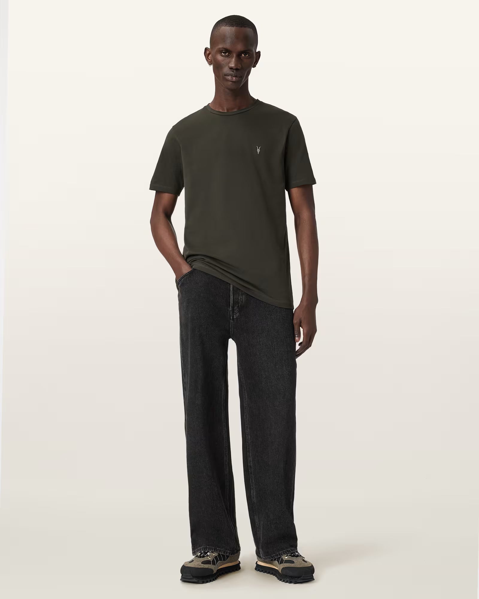 אול סיינטס מארז 3 טי-שירטים לוגו רקום TONIC SS CREW לגברים