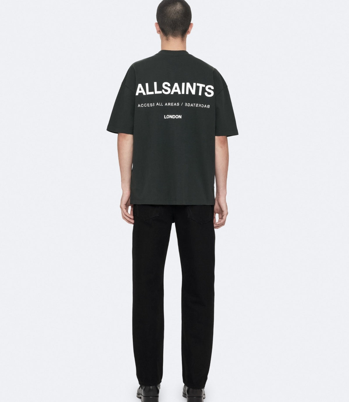 ALLSAINTS טי שירט קצרה בצבע אפור - CHOZEN