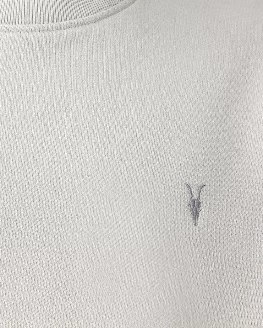 סווטשירט CHOZEN אפור עם רקמת גולגולת עז, אופנה קבוצת אלפא