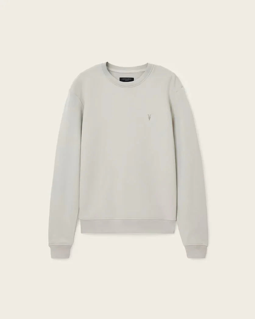 סווטשירט בסיסי בגזרה רגילה בצבע אפור בהיר, מבית CHOZEN, אופנה לגבר מותגים מובילים