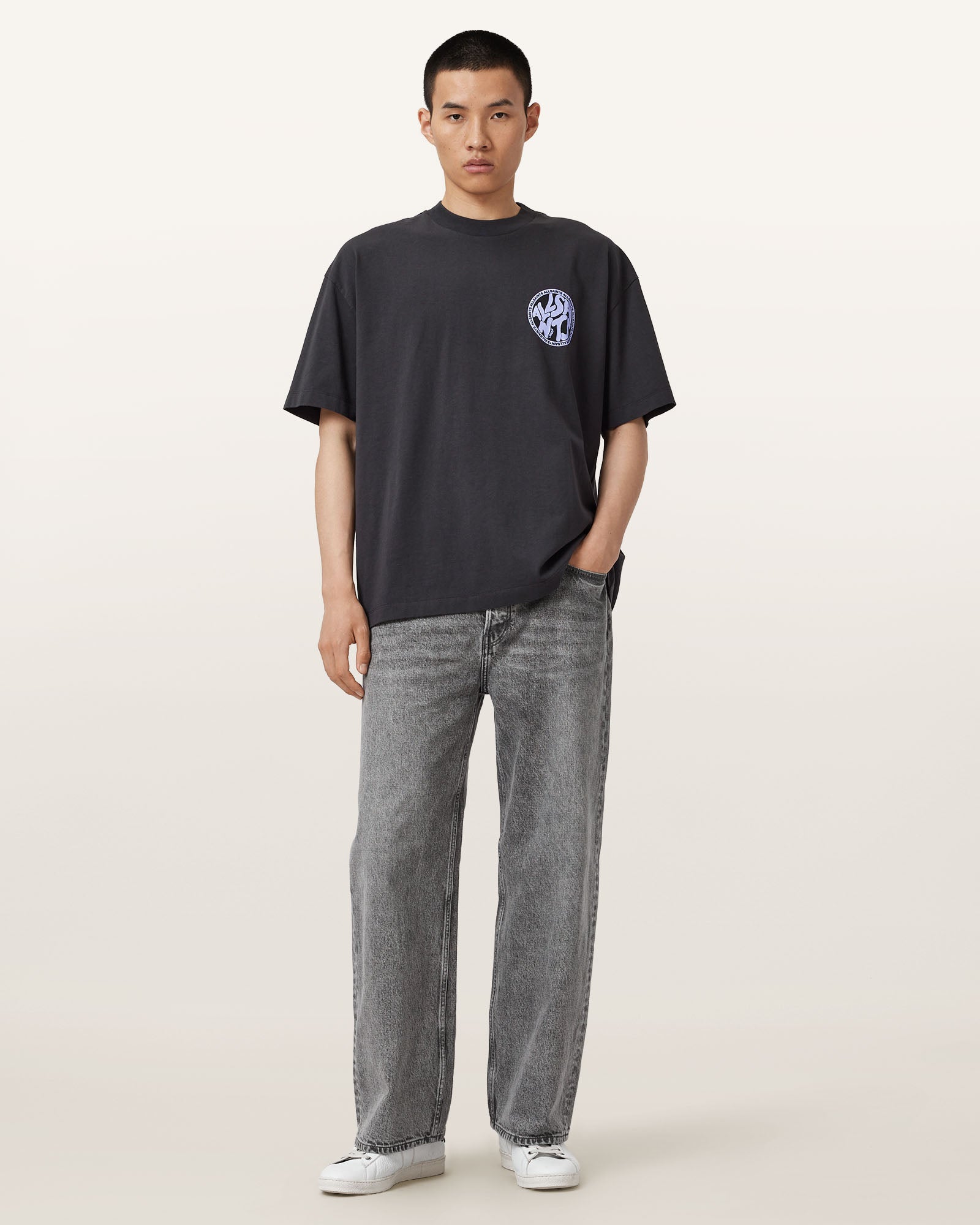 אול סיינטס טישרט DISTORTION SS CREW לגברים