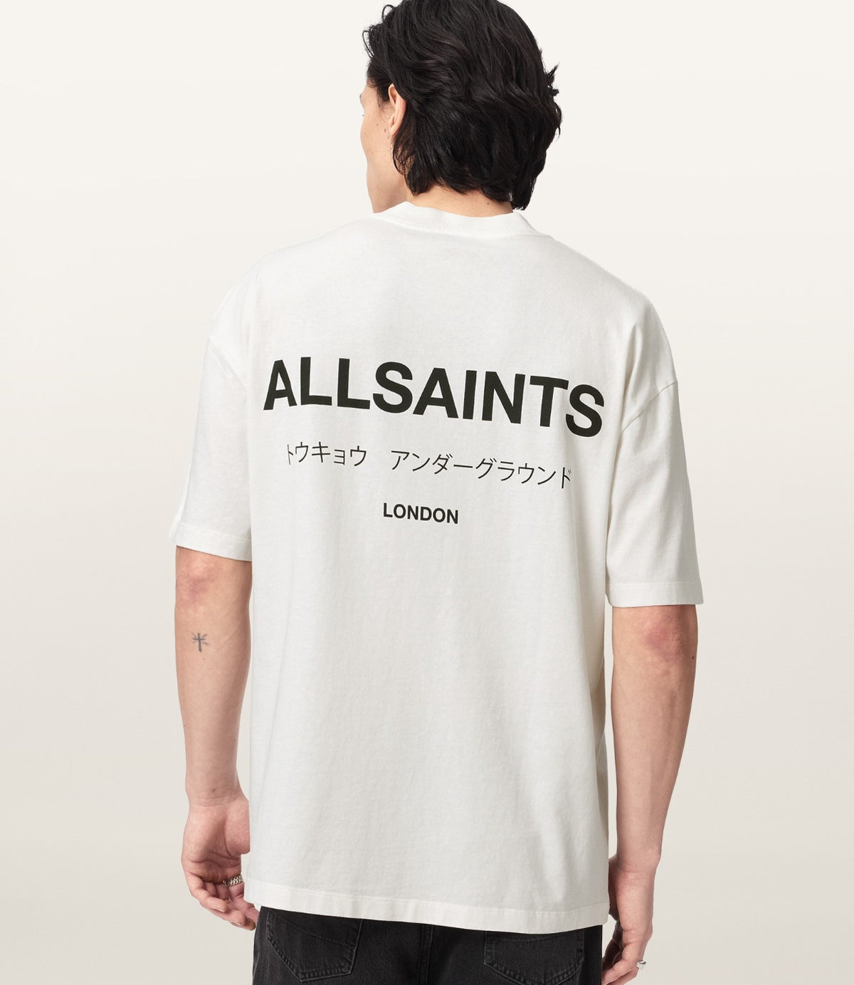 ALLSAINTS טי שירט קצרה בצבע לבן - CHOZEN