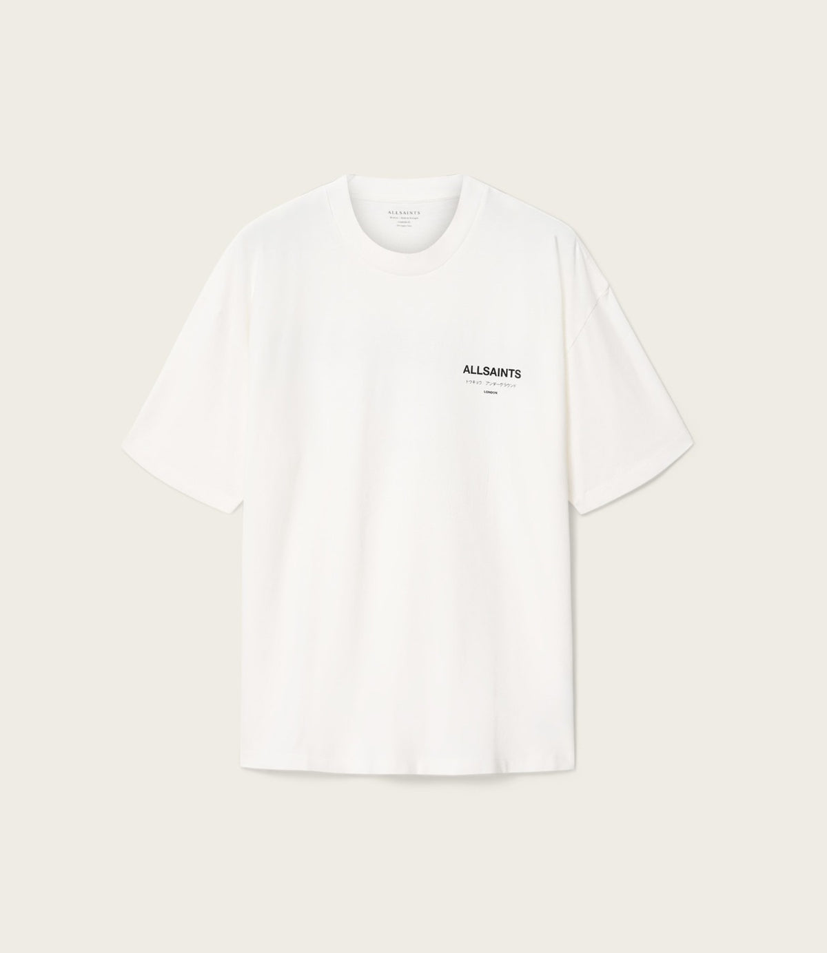 ALLSAINTS טי שירט קצרה בצבע לבן - CHOZEN