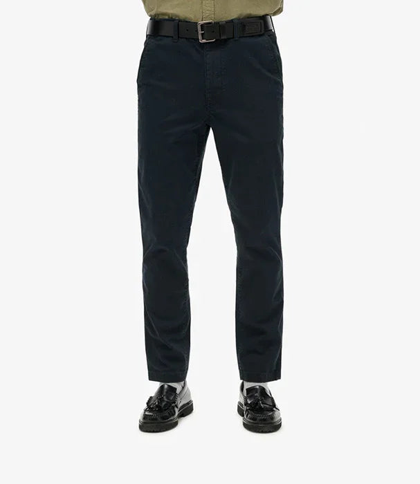 מכנסיים כחולים קלאסיים לגבר עם חגורה, דגם אופנתי מחנות CHOZEN