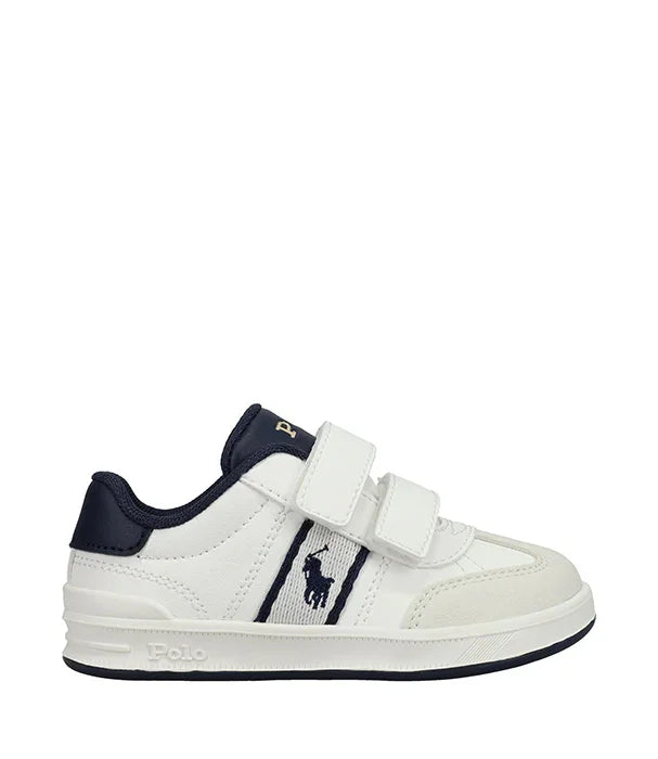 סניקרס ילדים לבנות כחול POLO ראלף לורן עם סקוצ'ים, מותג אופנה יוקרתית ב-CHOZEN