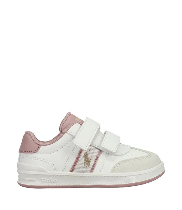 סניקרס ילדים פוקסיה ולבן Polo עם סקוצ'ים, מותג מוביל ב-CHOZEN קבוצת אלפא
