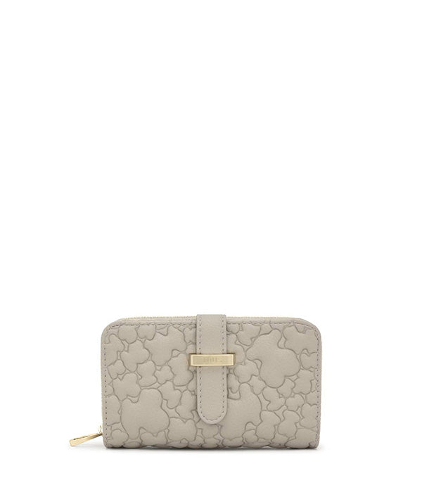 טואוס ארנק Bridge Puffy Bear בצבע אפור