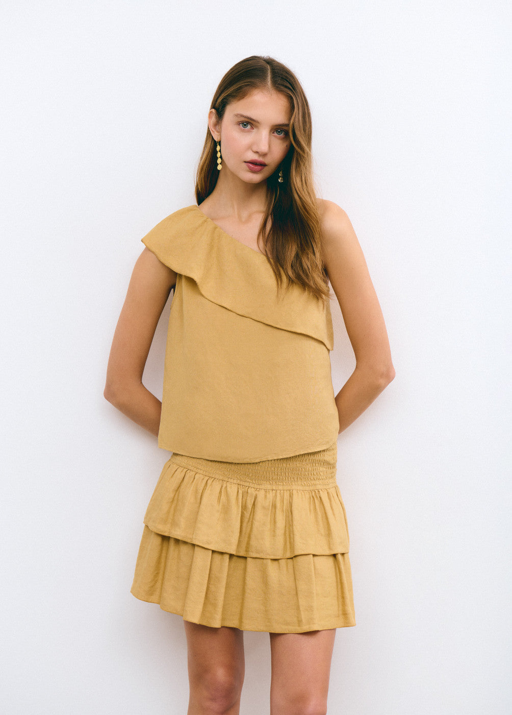 בראוני חצאית מיני לנשים