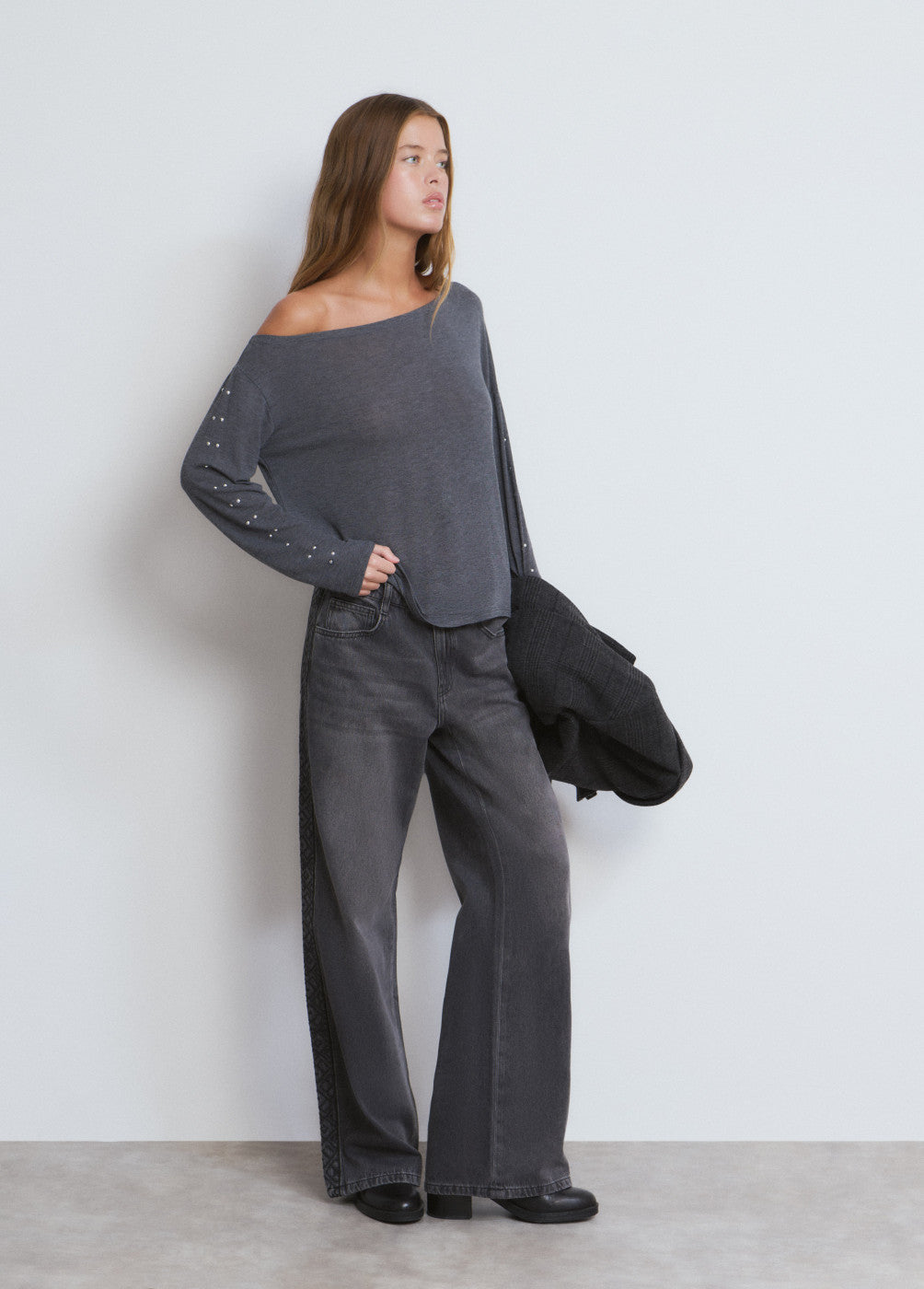 בראוני חולצה ארוכה לנשים