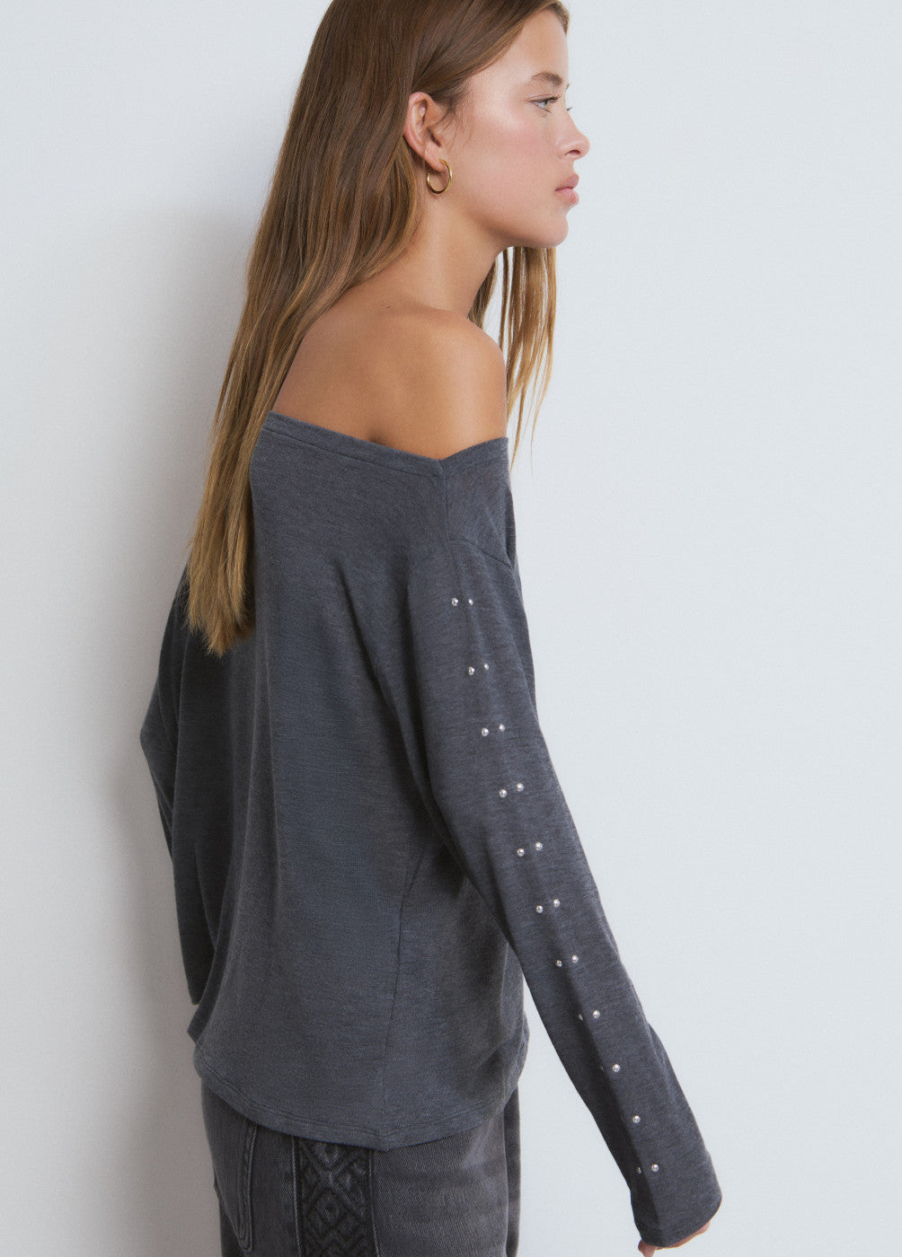 בראוני חולצה ארוכה לנשים