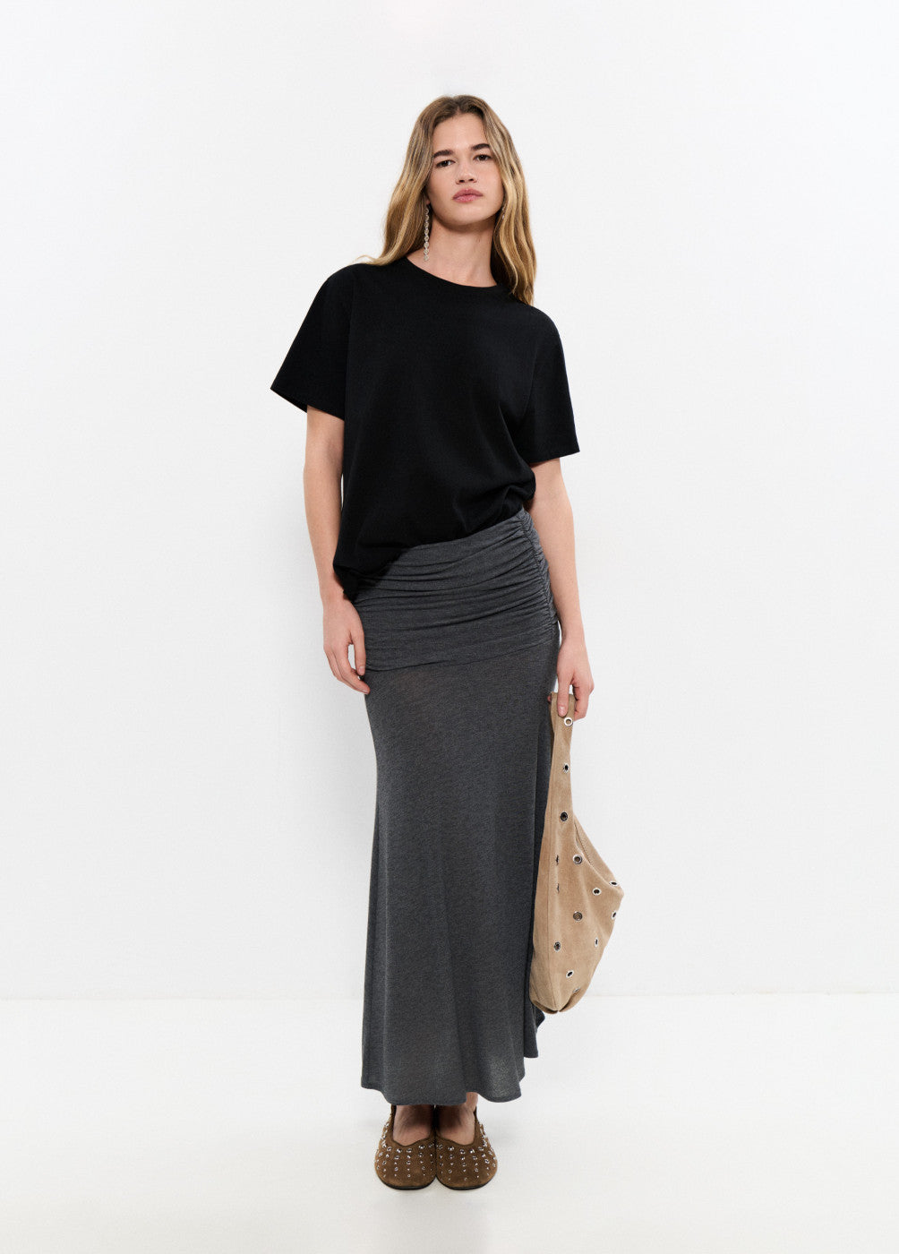 בראוני חצאית מידי לנשים