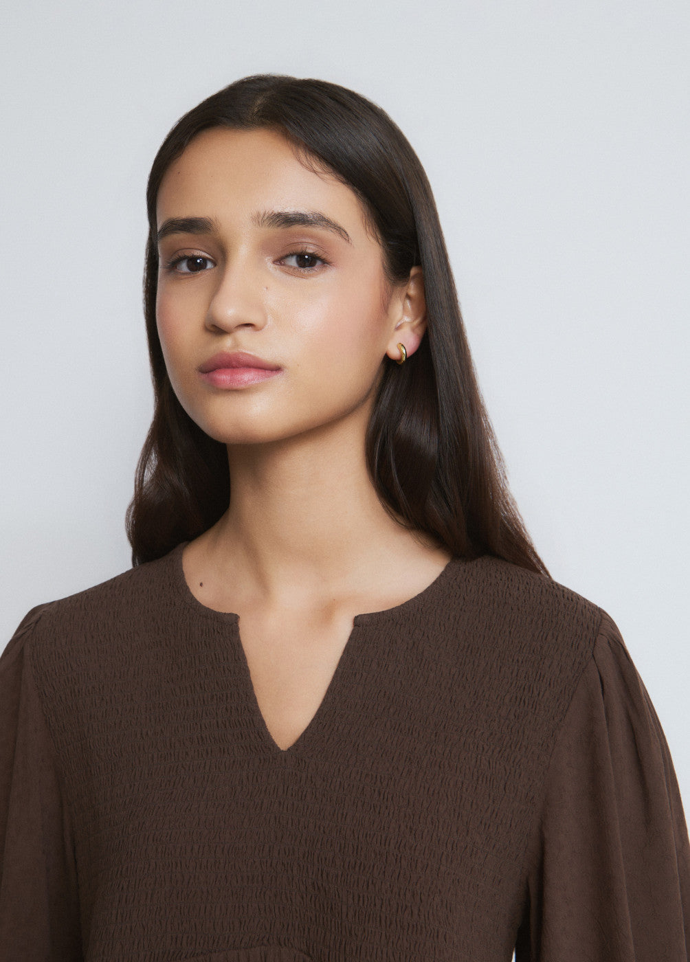 בראוני חולצה ארוכה לנשים