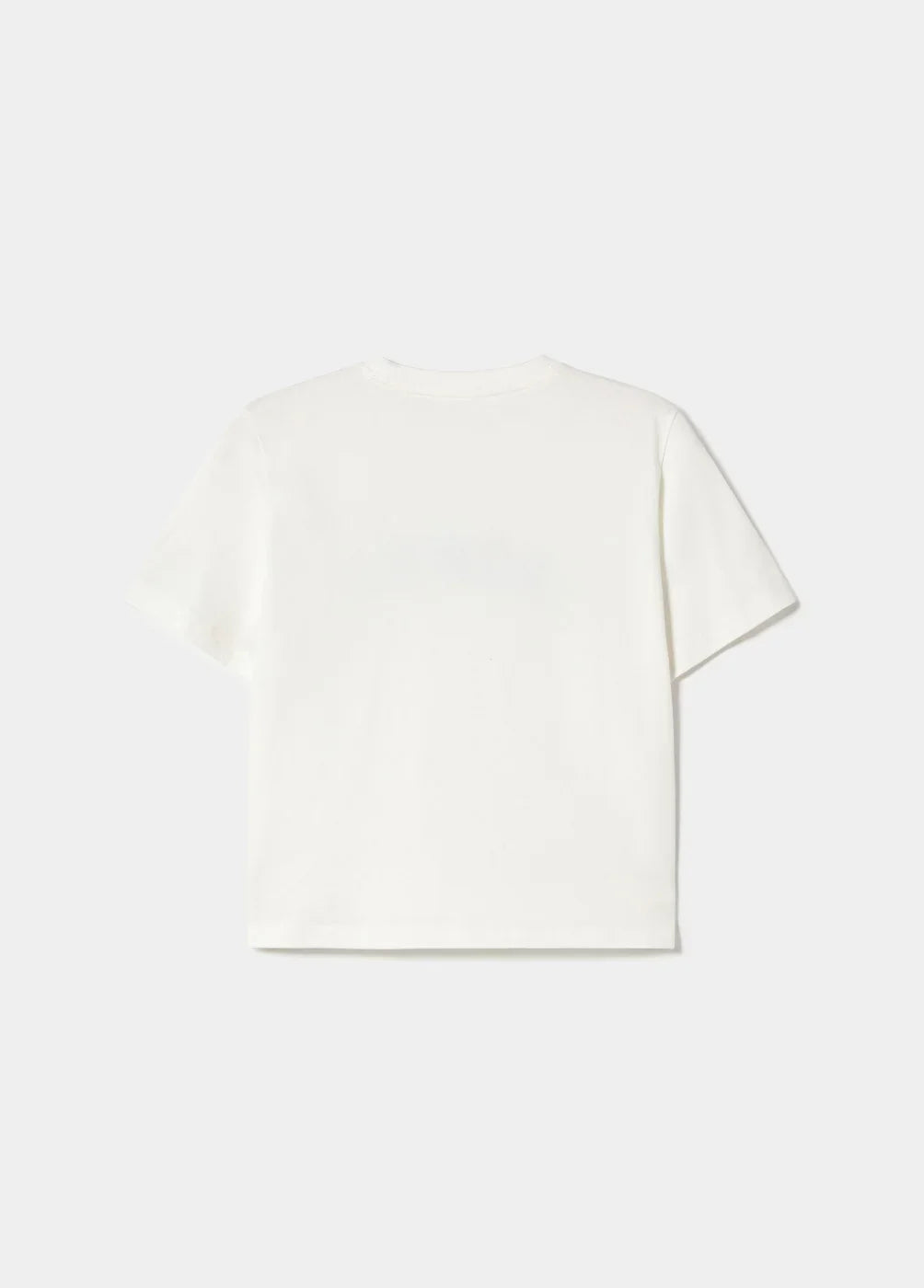 חולצת טי שירט לבנה פשוטה מבית CHOZEN, צילום אחורי, אופנה איכותית לגברים