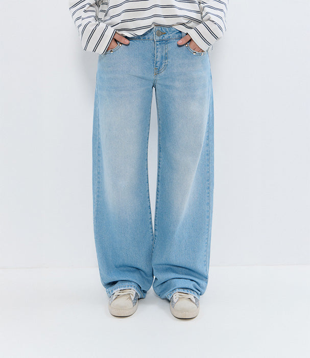 בראוני ג'ינס בגזרה נמוכה לנשים