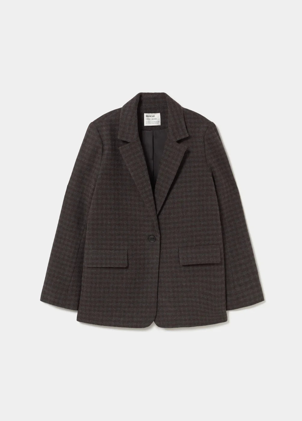 בלייזר משובץ כהה לנשים CHOZEN, אופנה יוקרתית מבית קבוצת אלפא