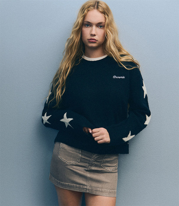 בראוני חצאית מיני לנשים