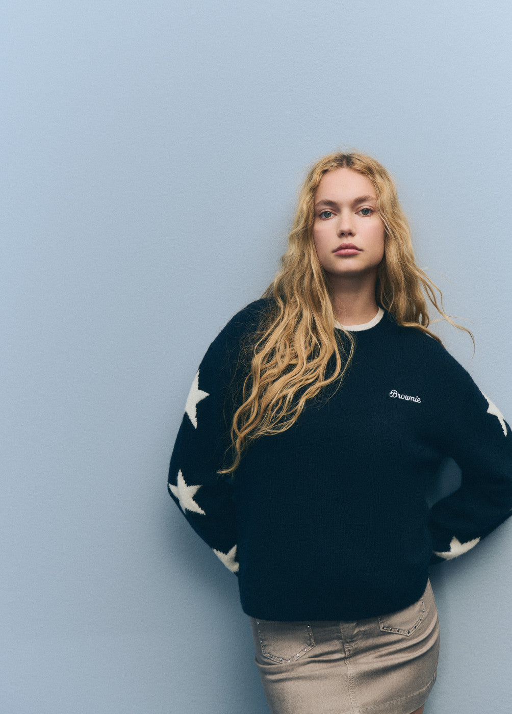 בראוני חצאית מיני לנשים